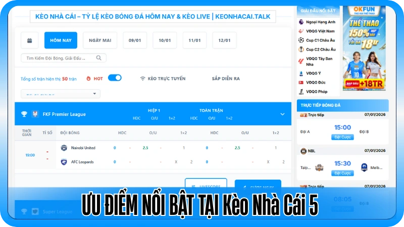 So Sánh Kèo Nhà Cái 5 Với Nền Tảng Cũ